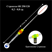 Сторожок лавсановый "ПМ" Стрекоза-SR 250/120 (0,2-0,8г) (инд уп)