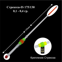 Сторожок лавсановый "ПМ" Стрекоза-IS 175/130 (0,1-0,4г) (инд уп)